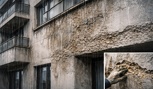 تاثیر باران اسیدی بر سیمان، بتن و سطوح سفید