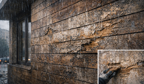 تاثیر باران اسیدی بر نماهای چوبی و ترمووود