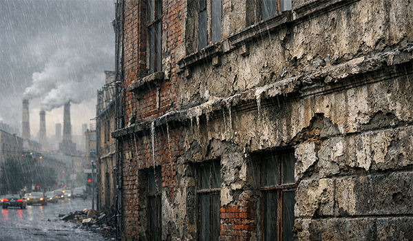 باران اسیدی چیست و چرا برای نمای ساختمان خطرناک است؟