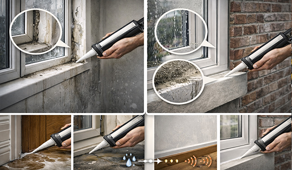 درزگیری پنجره‌ها و فریم‌ها