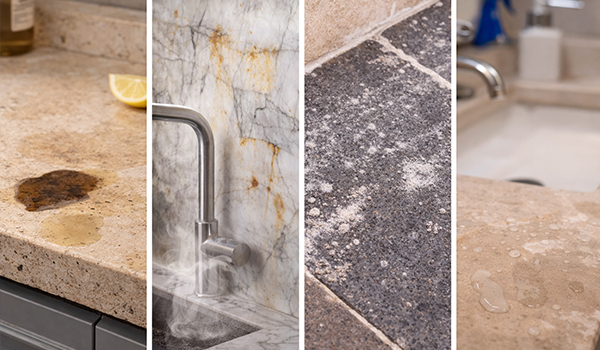 آسیب‌های رایج سنگ در فضای داخلی