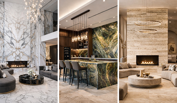 سنگ‌های پرکاربرد در طراحی داخلی ساختمان
