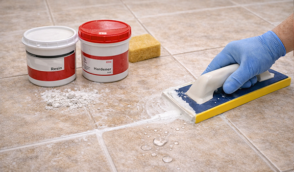 بندکشی سرامیک با مواد اپوکسی