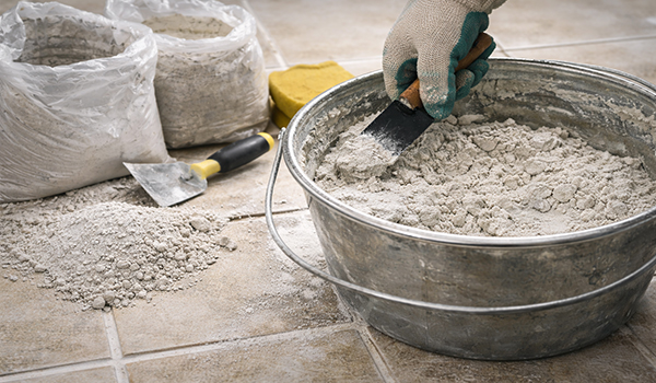 بندکشی سرامیک با سیمان سفید و پودر سنگ