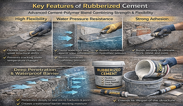 سیمان لاستیکی چه ویژگی‌هایی دارد؟