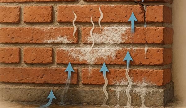 دلایل شوره در آجر نما