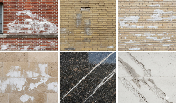 انواع شوره در نماهای آجری و سنگی